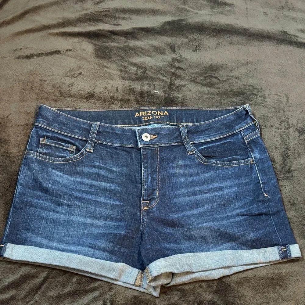 Arizona Jean Co Dark Blue Denim Shorts